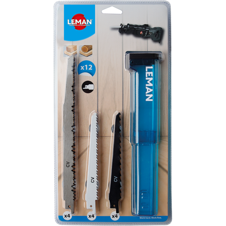 Assortiment de 12 lames de scie sabre