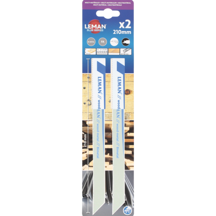 Carte 2 lames de scie sabre