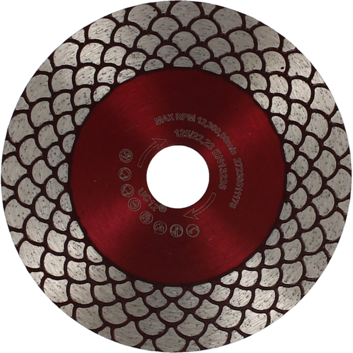 Disque diamant coupe et ponce