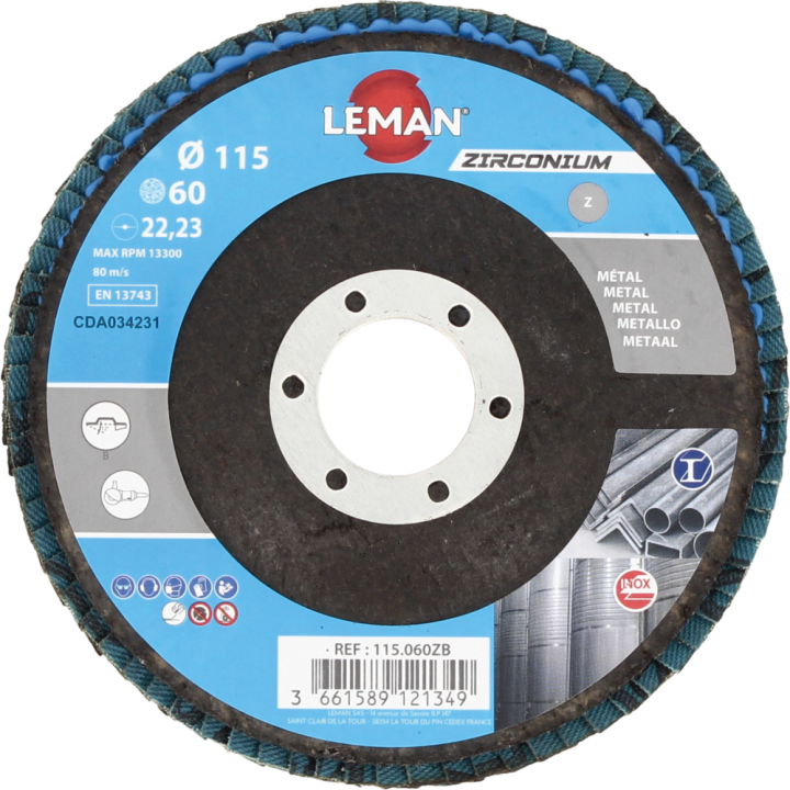 Disque à lamelles bombé zirconium