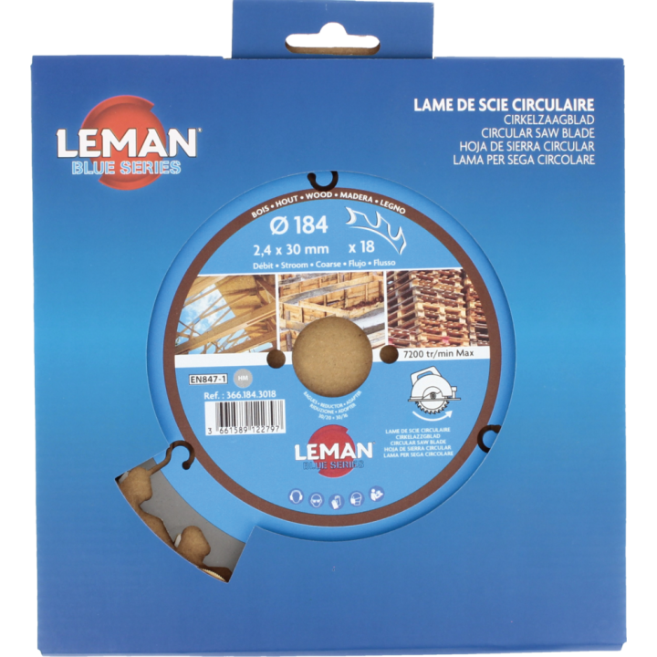 Lame de scie circulaire pour machines portatives et stationnaires sur table