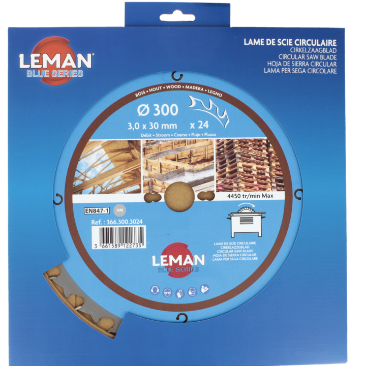 Lame de scie circulaire pour machines portatives et stationnaires sur table