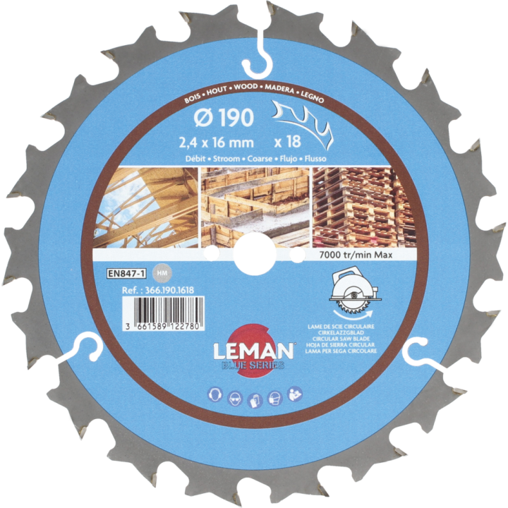 Lame de scie circulaire pour machines portatives et stationnaires sur table