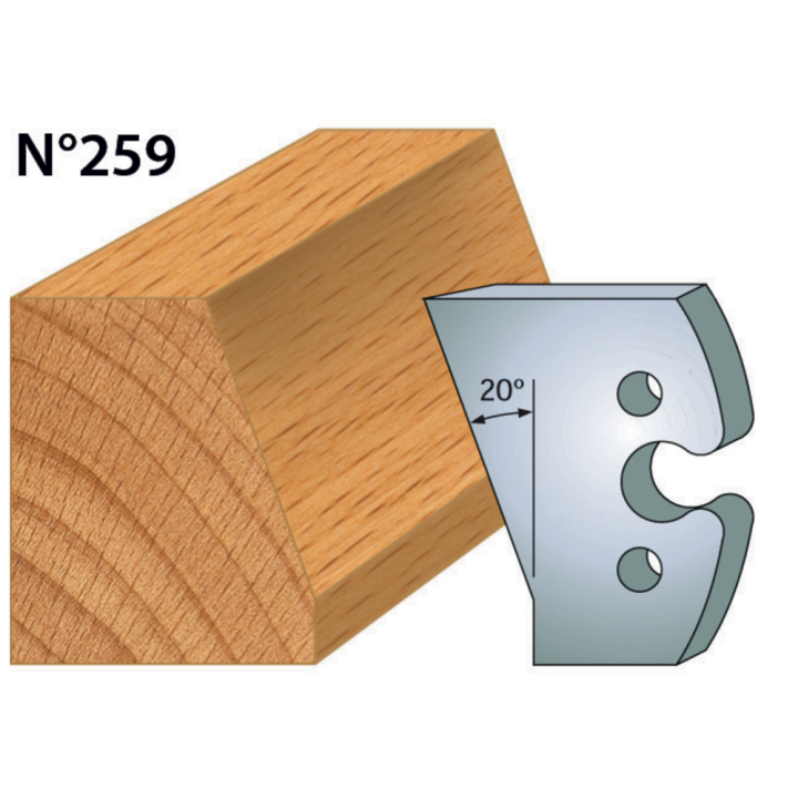 Cuchillas altura 50 mm