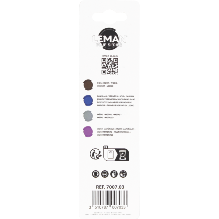 Carte 3 lames de scie sauteuse