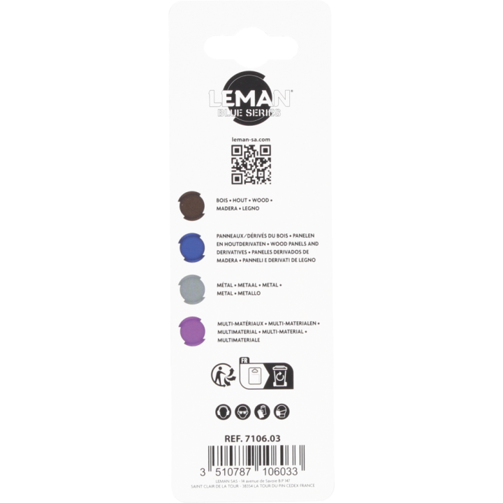 Carte 3 lames de scie sauteuse