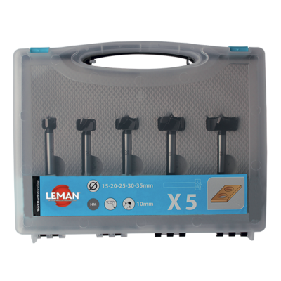 Caja de 5 brocas para moldear en plano