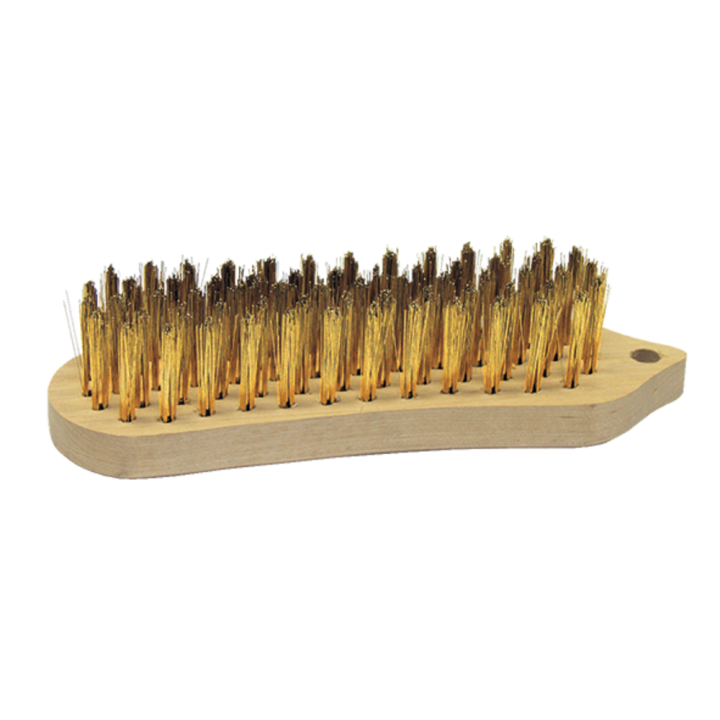 Cepillo hilo latÓn de madera forma violÍn