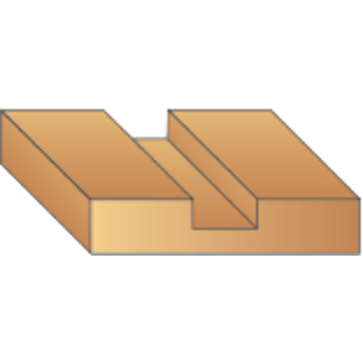 Caja de 10 fresas de ranurado rectas