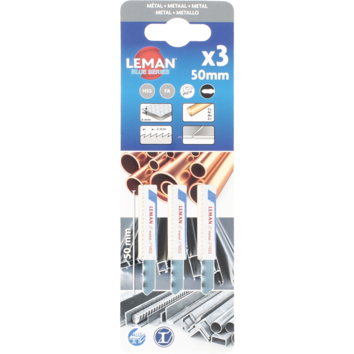 Carte 3 lames de scie sauteuse