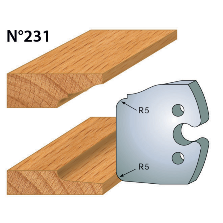 Cuchillas altura 50 mm