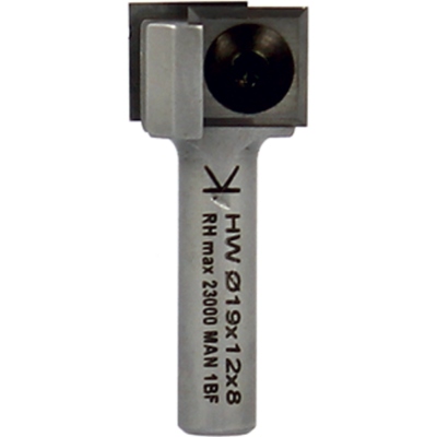 Fresa para recortadora con plaquitas reversibles