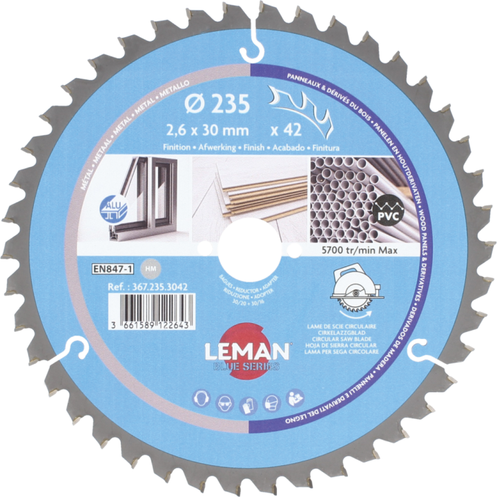Lame de scir circualire pour machines portatives et À onglets
