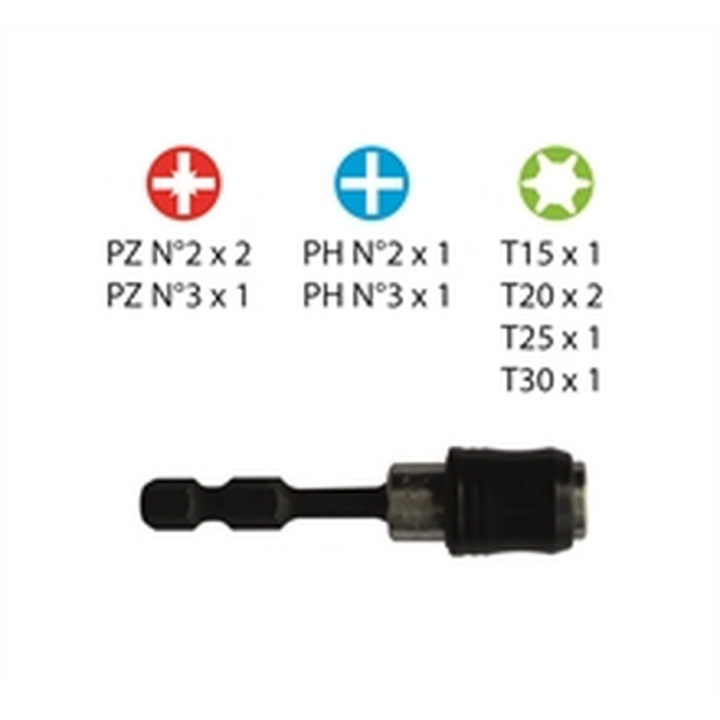 Set inserti di impatto 12 pezzi