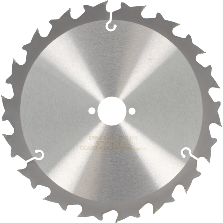 Lame de scie circulaire pour machines portatives et stationnaires sur table