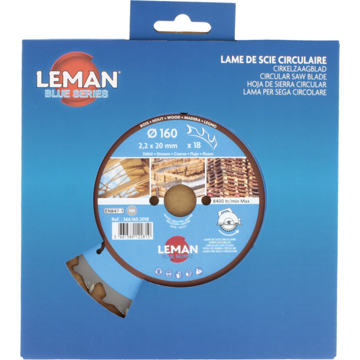 Lame de scie circulaire pour machines portatives et stationnaires sur table