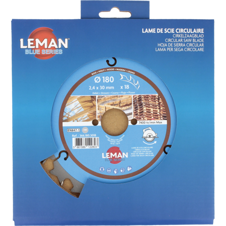 Lame de scie circulaire pour machines portatives et stationnaires sur table