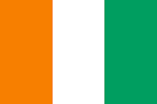 La bandera de Costa de Marfil
