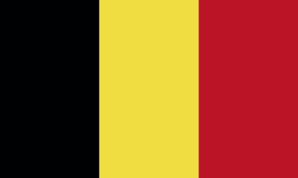 La bandera de Belgica